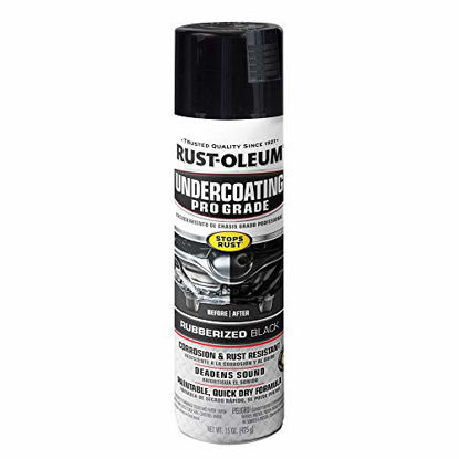 Picture of Rust-Oleum 248656 Professional Grade Rubberized Undercoating Spray, 15 oz, Black