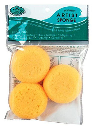 Picture of Royal Brush Synthetic Artist Sponges, 3/Pack