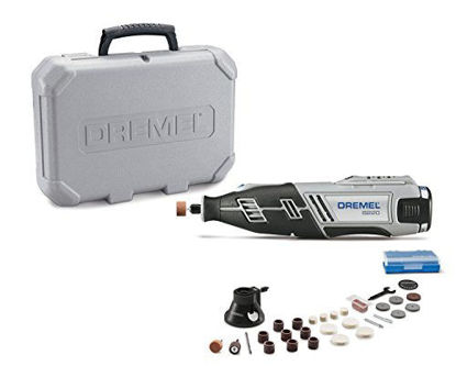 Picture of Dremel 8220-1/28 12-Volt Max Cordless Rotary Tool Kit- Engraver, Sander, and Polisher- Perfect for Cutting, Wood Carving, Engraving, Polishing, and Detail Sanding- 1 Attachment & 28 Accessories