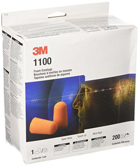 Picture of 3M 1100 Foam Ear Plugs, 200-Pair