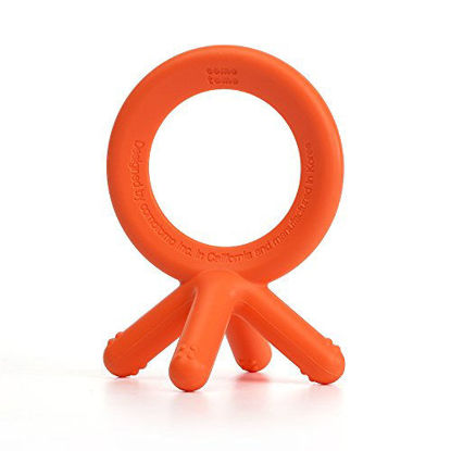 Picture of Comotomo Silicone Baby Teether, Orange