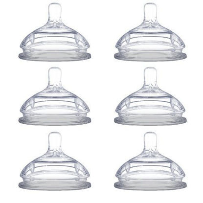 Picture of Comotomo Replacement Silicone Nipples, Fast Flow - 6 Pack