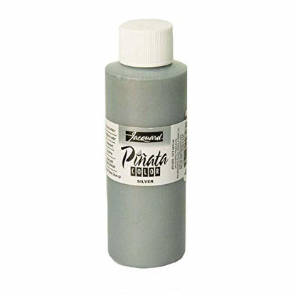 Picture of Pinata Silver Alcohol Ink That by Jacquard, Professional and Versatile Ink That Produces Color-Saturated and Acid-Free Results, 4 Fluid Ounces, Made in The USA