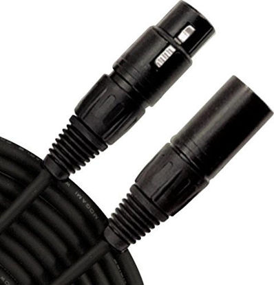 Stereo Balanced Male to Male Connector for Powered Speakers 6 Inches 6.35mm Audio Interface or Mixer for Live Performance & Recording Black 1/4 1/4 Inch TRS to 1/4 Inch TRS Cable 0.5 Feet 