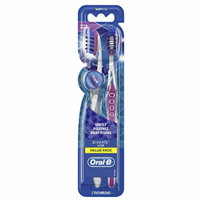 Picture of Oral-B Pro-Flex Stain Eraser Manual Toothbrush, Soft, 2 count
