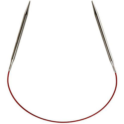 Picture of ChiaoGoo Red Lace Circular 16-inch (40cm) Stainless Steel Knitting Needle; Size US 6 (4mm) 7016-6