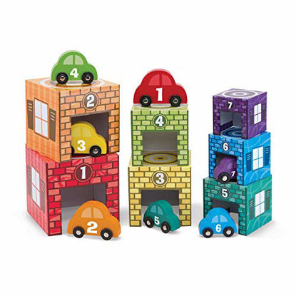 Picture of Melissa & Doug Nesting & Sorting Garages & Cars