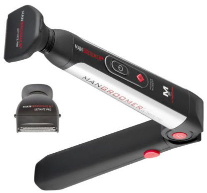 Picture of MANGROOMER Ultimate Pro Back Shaver with 2 Shock Absorber Flex Heads, Power Hinge, Extreme Reach Handle and Power Burst