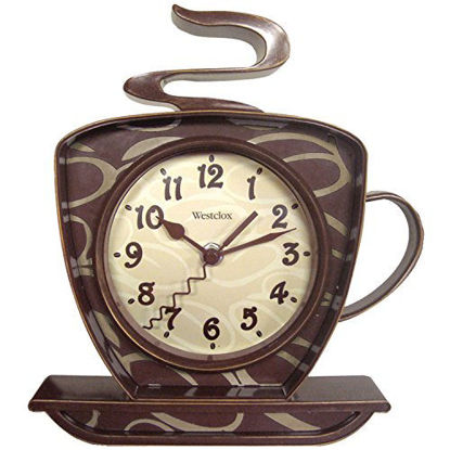 Picture of Westclox 32038 Coffee Time 3-D Wall Clock, Metal