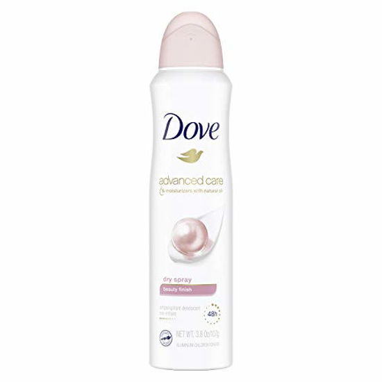 Picture of Dove Dry Spray Antiperspirant Deodorant, Beauty Finish 3.8 Ounce (Pack of 1)