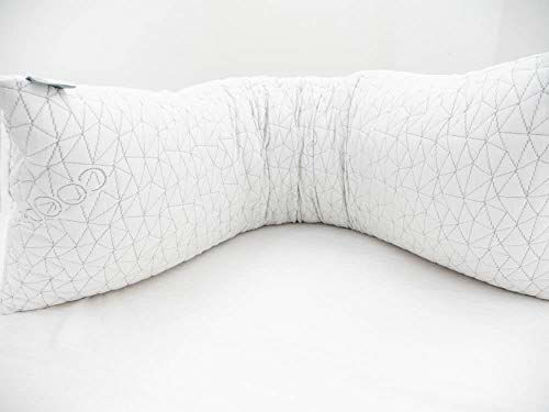 Coop Home Goods - Adjustable Body Pillow - Hypoallergenic Cross-Cut Memory  Foam â€“ Perfect for Pregnancy - Lulltra Zippered