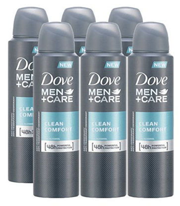 Picture of Dove Men + Care Clean Comfort Spray, International Version, 150ML (6 Pack)