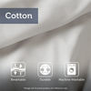 Picture of Sleep Philosophy All Natural 100% Cotton Filled Mattress Pad Washable Bed Protector, Calking, White