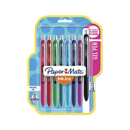 Picture of Paper Mate Gel Pens, InkJoy Pens, Fine Point, Assorted Colors, 8 Count