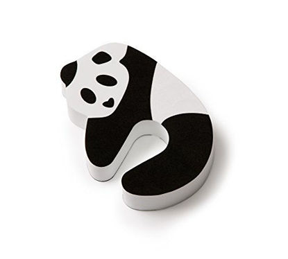 Picture of Mommys Helper Panda Door Pinch Guard, Black/White
