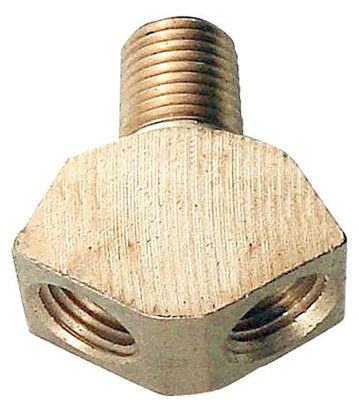 Picture of Foxx Equipment Co. Brass Y Gas Splitter, 1/4in MPT x 1/4in FPT