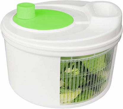 Picture of Greenco Easy Spin Manual Salad Spinner, 3.2 quart, White