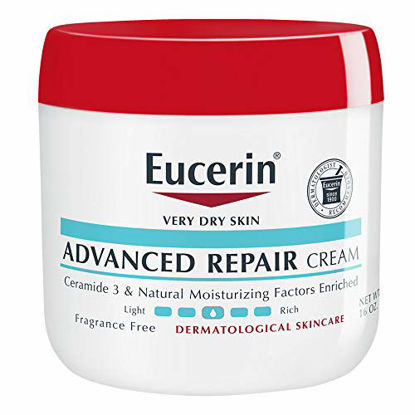 Picture of Eucerin Advanced Repair Cream - Fragrance Free, Full Body Lotion for Very Dry Skin - Use After Washing with Hand Soap - 16 Oz Jar