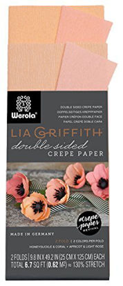  Lia Griffith PLG11028 Extra Fine Crepe Paper, 53.3 Total Square  Feet, Secret Garden, 10 Count, 10 Count