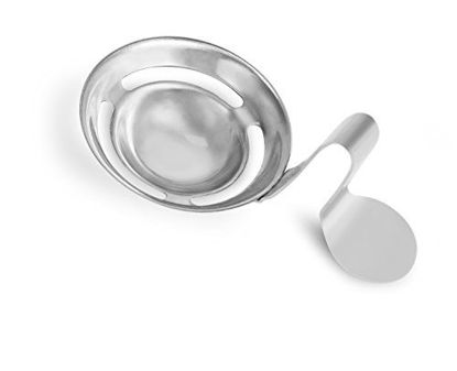 Picture of Internets Best Stainless Steel Egg Separator - Egg White Egg Yolk Separator - Filter Egg Sieve - Breakfast Kitchen Tool Strainer