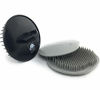 Picture of GBS Soft Pocket Shower Palm Hair Brush. Massager & Head Scratcher. 3 Pack - 2 Gray Plus 1 Black Shower Shampoo Brush - Head Scrubber Comb stimulates Scalp Use for Women Men Pets Good for wavy thick thin straight curly & Wet Hair