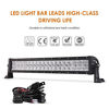 Picture of Auxbeam 22" LED Light Bar 120W LED Driving Light Off-Road Lights Spot Flood Combo Work Light Fog Lamp 5D Lens with Wiring Harness for SUV, ATV, UTV, Jeep, Vehicle, Pickup