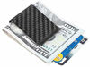 Picture of Travelambo Carbon Fiber Money Clip Front Pocket Wallet Minimalist Wallet Slim Wallet Credit Business Card Holder (CB black)