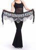 Picture of Aivtalk Women Belly Dance Wrap Gypsy Skirts with Coins Sequins Hip Scarf Black & Silver