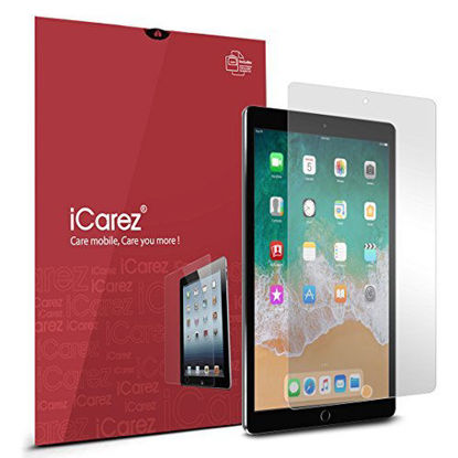 Picture of iCarez [Anti-Glare] Matte Screen Protector for Apple 10.5-inch iPad Pro 10.5 (2017) / iPad Air 3 (2019) [Not Glass] Premium PET [2-Pack] Easy to Install with Hinge Installation