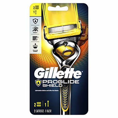 Picture of Gillette ProGlide Shield Mens Razor Handle + 2 Blade Refills