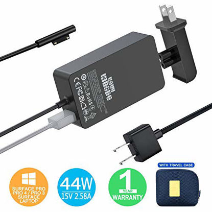 Picture of Surface Pro Charger Surface Pro 4 6 Charger, KSW KINGDO 44W 15V 2.58A Power Supply Compatible with Microsoft Surface Pro 3 4 5 6 7 X, Laptop 1/2/3 Surface Go 1/2 & Surface Book with Travel Case