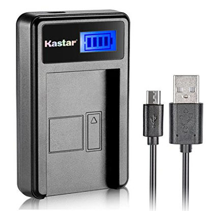 Picture of Kastar LCD Slim USB Charger for Sony NP-BX1, Sony Cyber-Shot DSC-HX50V,DSC-HX300,DSC-RX1,DSC-RX1R,DSC-RX100 RX100 II RX100M II RX100 III RX100M3 WX300, HDR-AS10 AS15 AS30V AS100V AS100VR CX240 Camera