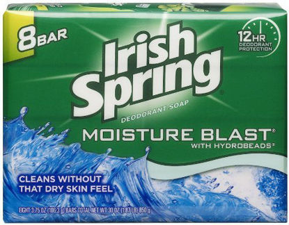Picture of Irish Spring Moisture Blast Bar Soap, 3.75oz 8 Count