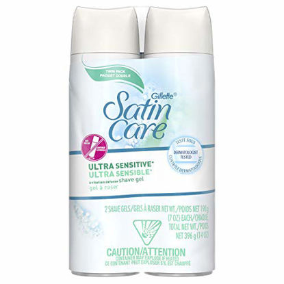 Picture of Satin Care Ultra Sensitive Shave Gel twin pack, 14oz