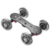 Picture of Neewer Scaled Camera Table Dolly Slider with 22 pounds/10 kilograms Load Capacity Skater Design Aluminum Rods Rotatable Rubber Wheels 1/4-inch 3/8-inch Screw Threads for DSLRs Video Camcorders (Black)