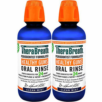 Picture of TheraBreath 24 Hour Periodontist Formulated CPC Oral Rinse, Healthy Gums, 16 Fl Oz (Pack of 2)