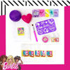 Picture of Barbie Make Your Own Bath Bomb Kit by Horizon Group USA, DIY Four Custom Colorful & Sweet-Smelling Bath Bombs, Includes Stencil, Glitter, Molds, Fragrances & More, Pink, Yellow, Teal & Purple