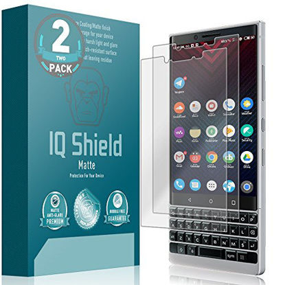 Picture of IQ Shield Matte Screen Protector Compatible with 2-Pack BlackBerry KEY2 (BBF100-2)(Full Coverage)(2-Pack) Anti-Glare Anti-Bubble Film