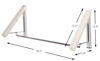 Picture of KK5 Clothes Hanger - Folding Retractable Clothes Racks| Wall Mounted Clothes Drying Rack| Home Storage Organiser Space Savers for Living Room/Bathroom/Bedroom/Office, Easy Installation - 1 Kit