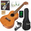 Picture of Kmise Concert Ukulele Kit Vintage Uke for Beginner With Starter Pack ( Gig Bag Tuner Strap String Instruction Booklet ) 23 Inch Mahogany Wood Uke (KMU23C)