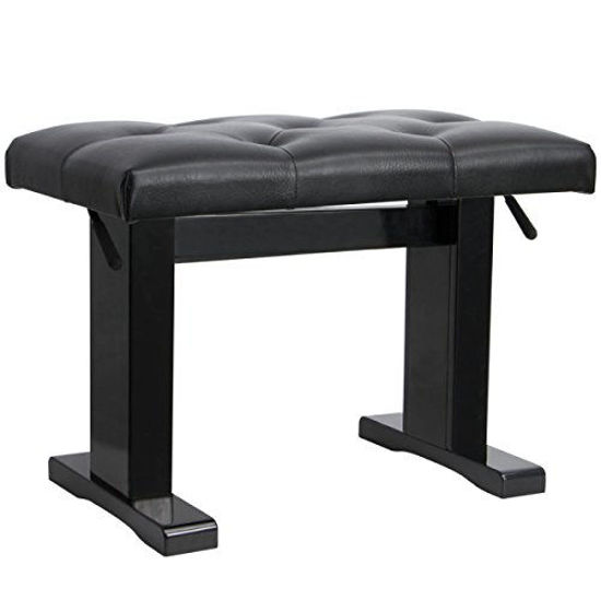 Picture of On-Stage KB9503B Height Adjustable Piano Bench, Black Gloss