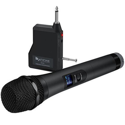Picture of Wireless Microphone,Fifine Handheld Dynamic Microphone Wireless mic System for Karaoke Nights and House Parties to Have Fun Over The Mixer,PA System,Speakers-K025