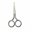 Picture of 4 Inch Professional Stainless Steel Rounded Tip Nose Eyebrow Ear Dog Pet Hair Trimming Safety Scissor Shears - Grooming Cutting Scissors for Men & Women Hair
