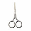Picture of 4 Inch Professional Stainless Steel Rounded Tip Nose Eyebrow Ear Dog Pet Hair Trimming Safety Scissor Shears - Grooming Cutting Scissors for Men & Women Hair