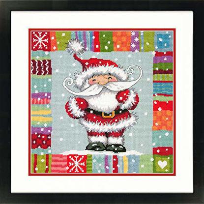 Picture of Dimensions Needlepoint Kit, Patterned Santa Claus Christmas Needlepoint, 14'' x 14''