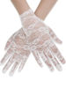 Picture of SATINIOR Women Elegant Short Lace Gloves Courtesy Summer Gloves for Wedding Dinner Parties (White)