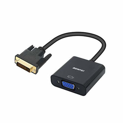 Picture of Active DVI-D to VGA Adapter, Benfei DVI-D 24+1 to VGA Male to Female Adapter