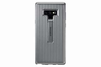 Picture of Samsung Galaxy Note9 Case, Rugged Military Grade Protective Cover with Kickstand, Silver