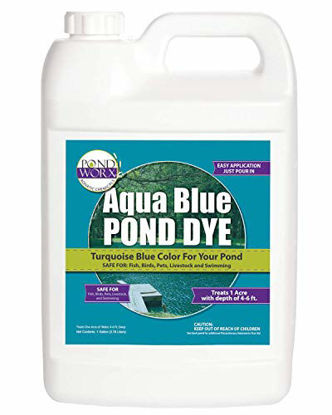Picture of PondWorx Lake and Pond Dye- Aqua Blue Pond Dye - 1 Gallon