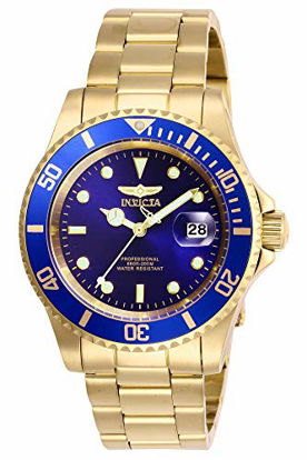 Picture of Invicta Men's Pro Diver 40mm Stainless Steel Quartz Watch, Gold/Blue (Model: 26974)